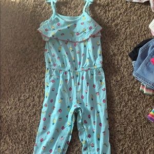 2t tank top/long pant romper with snap legs. NWOT